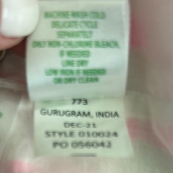 Lilly Pulitzer Pink & White Striped Sleeveless Dress - Picture 6 of 7